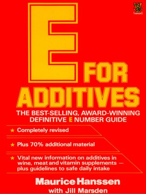 cover image of E for Additives
